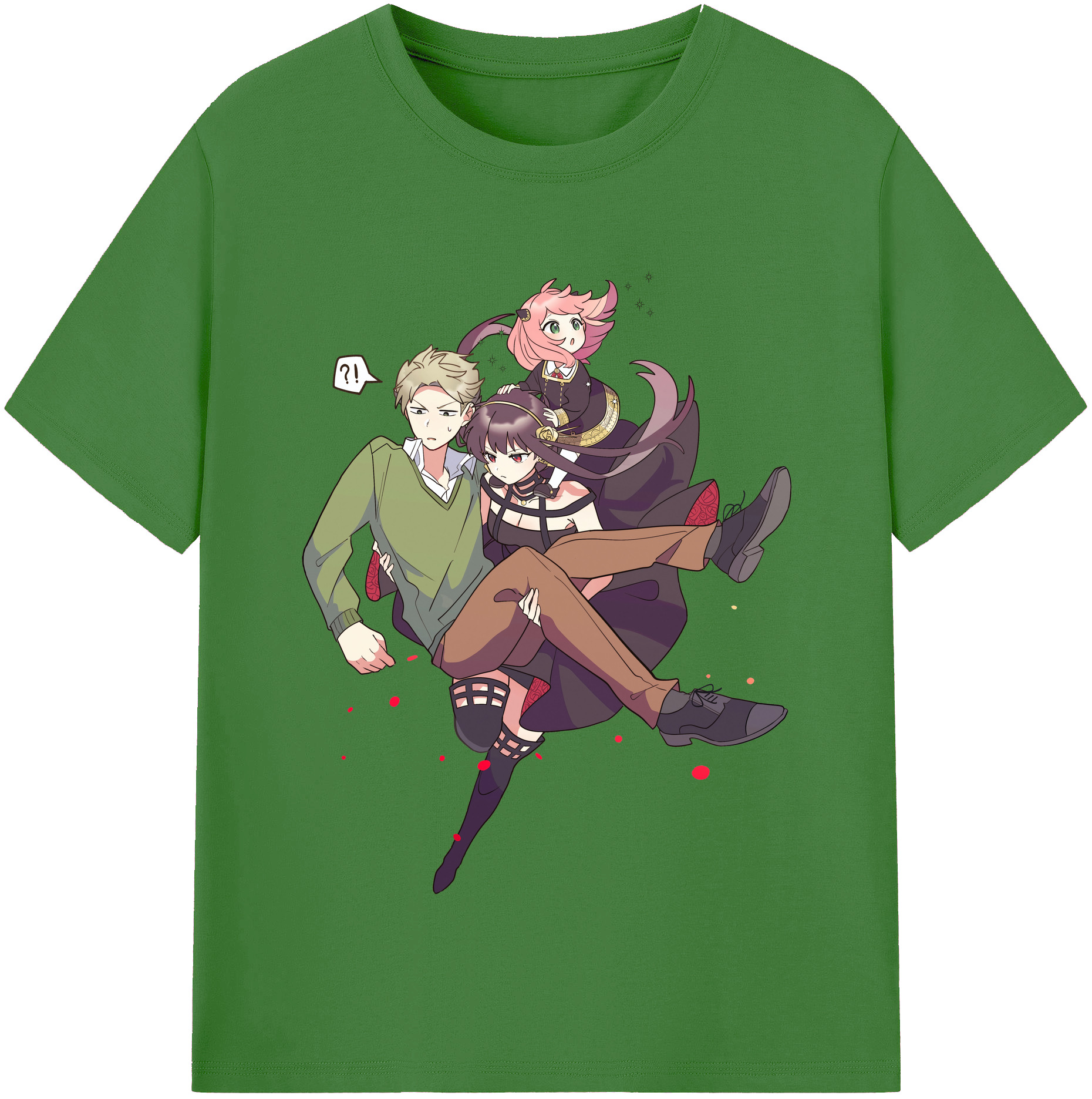 （画像用） SPY×FAMILY间谍家家酒 レディースカジュアルプリントTシャツ（綿100％）